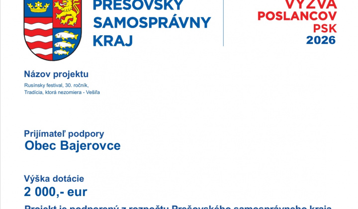 Fotka - Projekt Rusínsky festival, 30. ročník, Tradícia, ktorá nezomiera - Vešiľa